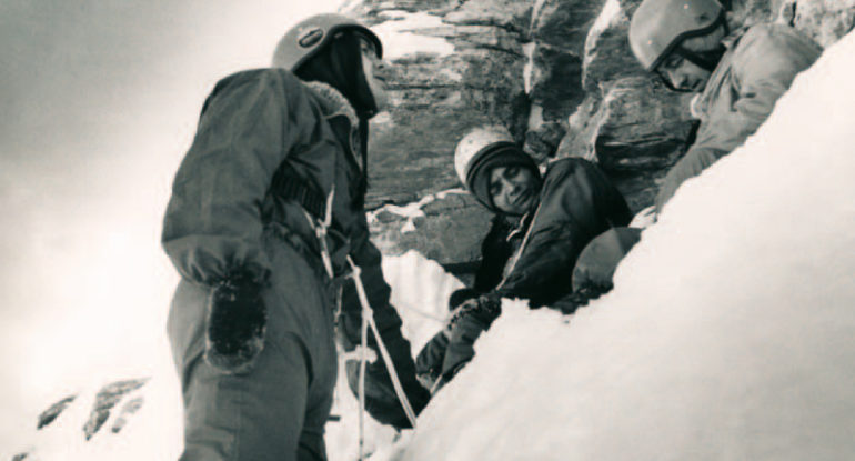 První československý výstup severní stěnou Eigeru v zimě