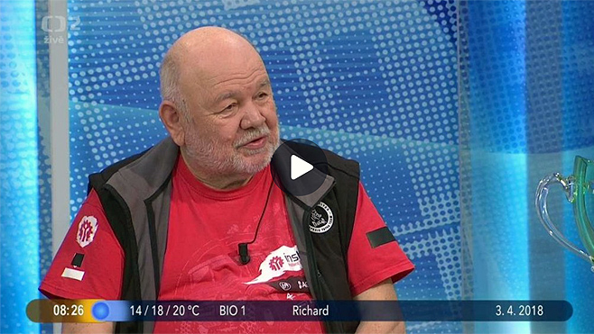 Odkaz na stránky pořadu Dobré ráno České televize s hosty Karlem Lopraisem a Japonci na konci